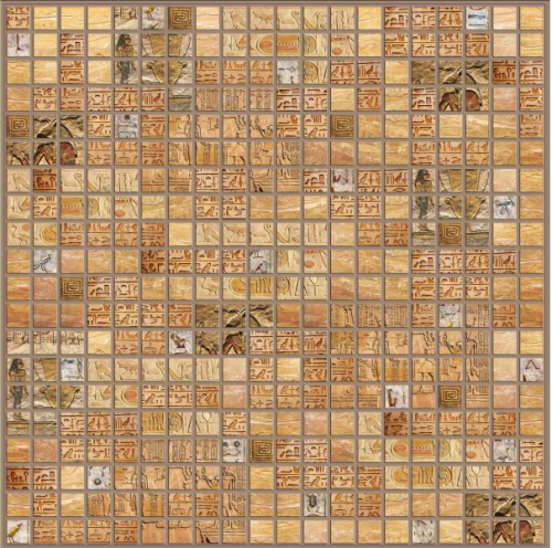 Панель ПВХ самоклеющаяся мозайка Александрия 480×480 мм