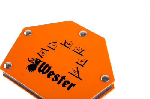 Уголок магнитный для сварки WESTER WMCT50 829-006, углы 30°, 45°, 60°, 75°, 90°, 135°, 23кг фото 3