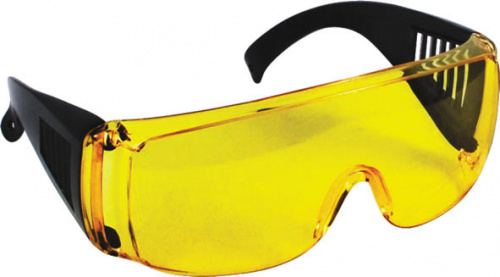 Очки защитные с дужками желтые фото 2