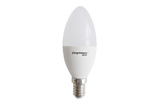 Cветодиодная лампа LED C37 5W/4000K/E14, Спутник фото 4