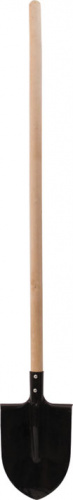 Лопата штыковая, с деревянным черенком 210х290х1450 мм