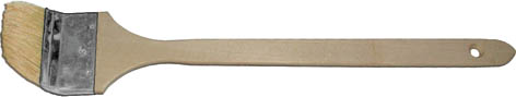 Кисть радиаторная, натуральная светлая щетина, деревянная ручка 1" (25 мм) фото 2