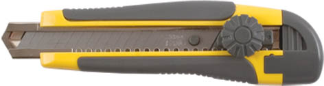 Нож технический 18 мм усиленный, вращ.прижим, лезвие 15 сегментов фото 4