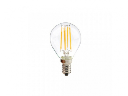 Лампа светодиодная Спутник LED G45 – 4W/220V/3000K/E14/Filament (10/50) фото 2