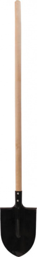 Лопата штыковая, с деревянным черенком 210х290х1450 мм фото 2