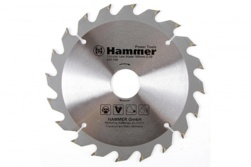 Диск пильный Hammer Flex 205-103 CSB WD 160мм*20*20/16мм по дереву