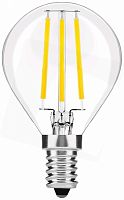 Лампа светодиодная Спутник LED G45 – 4W/220V/3000K/E14/Filament (10/50)