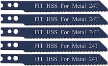Полотна для э/лобзика/металлу, амер.хвост., HSS, 50 мм, 24Т, 5 шт.