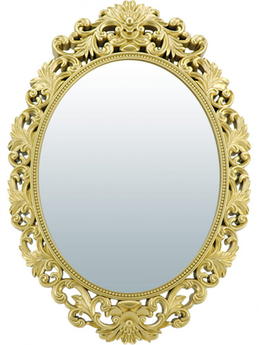 QWERTY Зеркало декоративное "Версаль", золото, 86*59 см, D зеркала 44 см /6